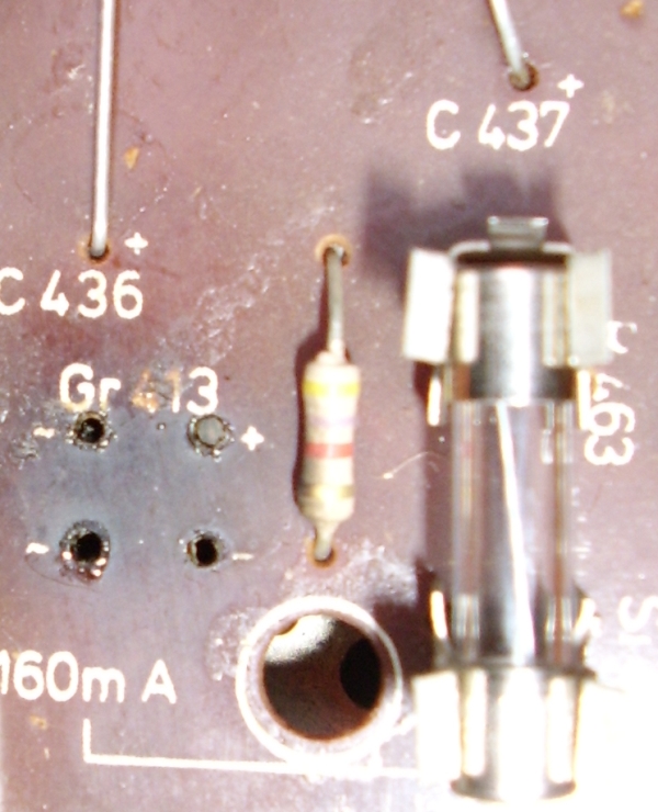 OPUS 301, Aufdruck für Gleichrichter