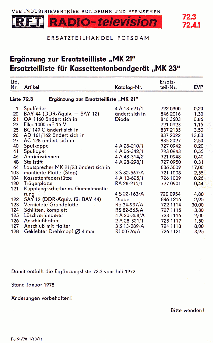 ETL, 72.3/.4.1 MK21/23, 78/01, 001