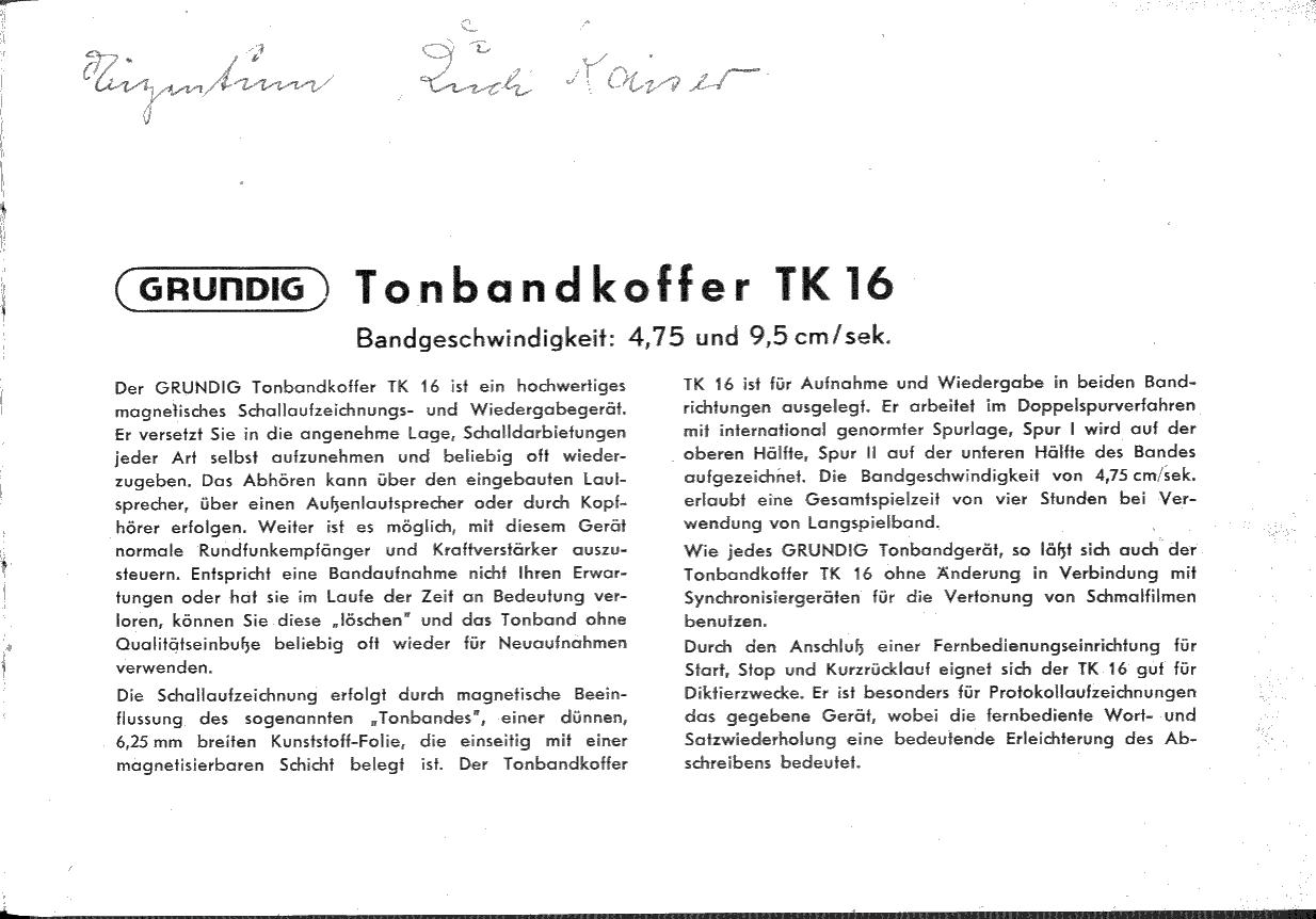 GRUNDIG BDA TK16 03