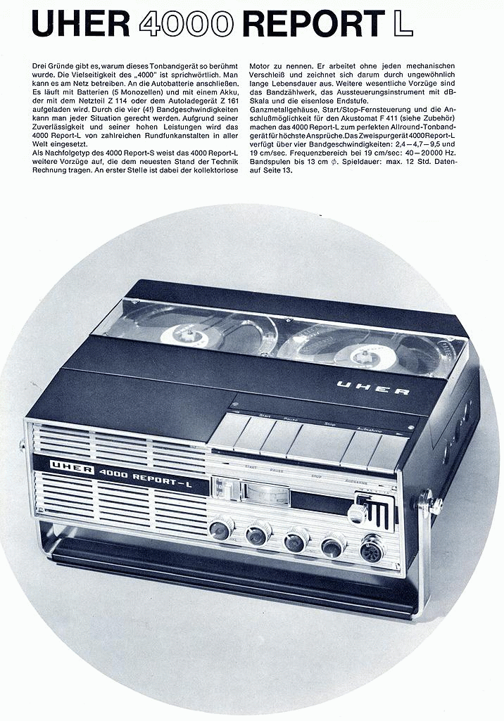 4000 Report-L, Werbung 001