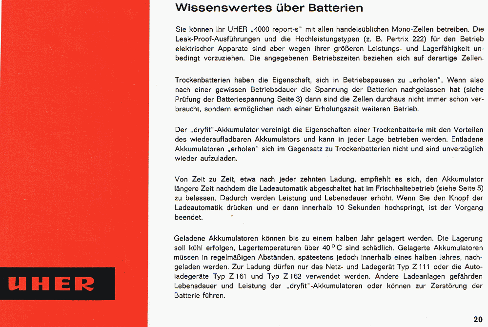 4000 REPORT-S, BDA 020