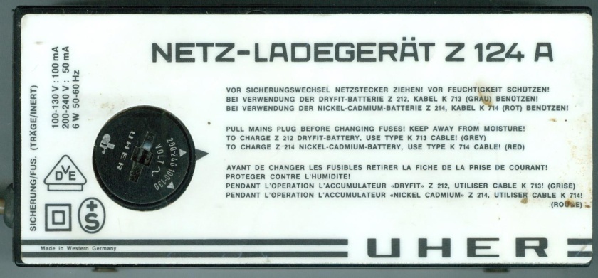 Netzanschlußgerät Z 124 A