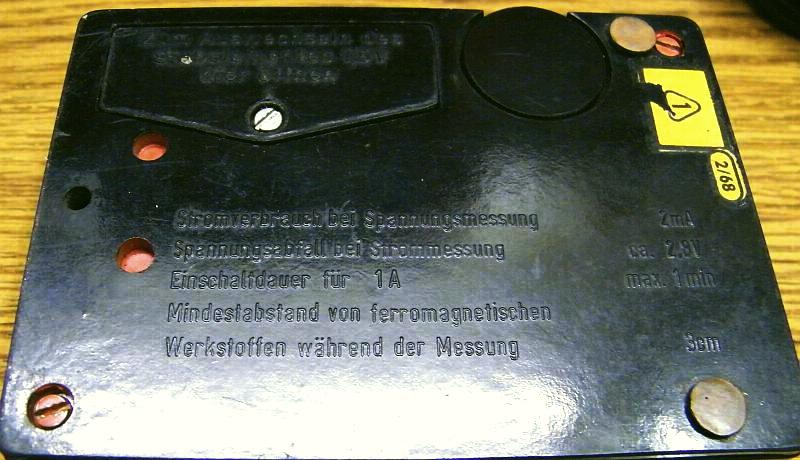 Multiprüfer II, Unterseite