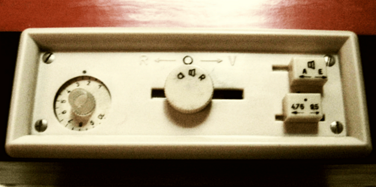 Bändi 0, 02 Vorserie, Bedienfeld