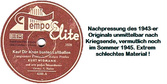 Nachkriegs-Tempo, grottenschlecht