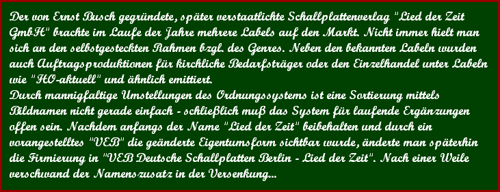 Der Schallplattenverlag der DDR