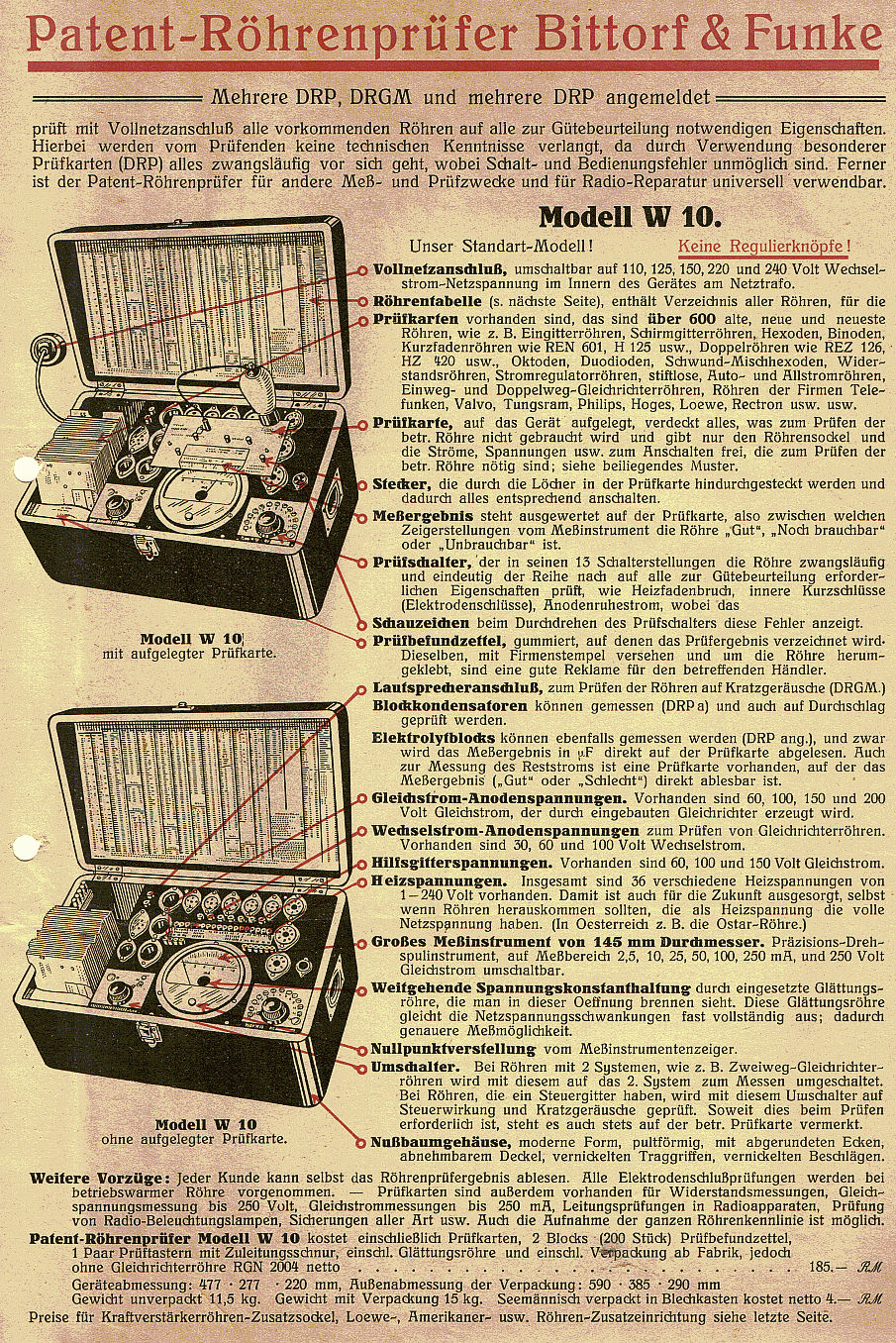W 9 - W11, Werbefaltblatt 1, 01