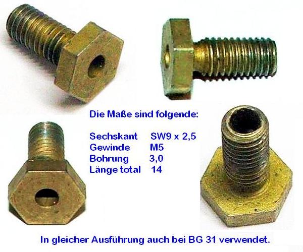 BG26/31, Stellschraube