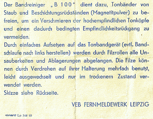 FMWL-Bandreiniger, 001