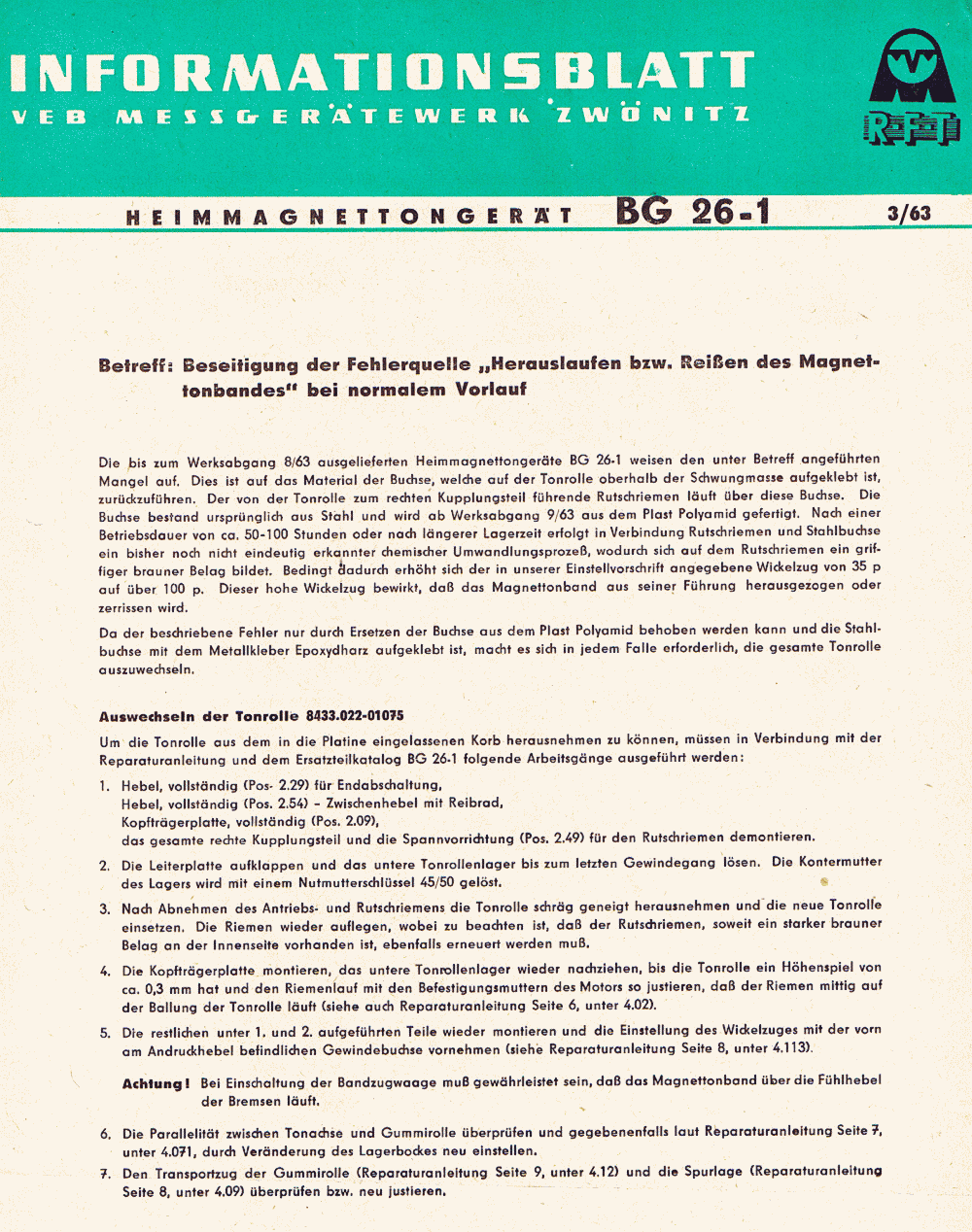 ! TI BG26-1 3/63, 01