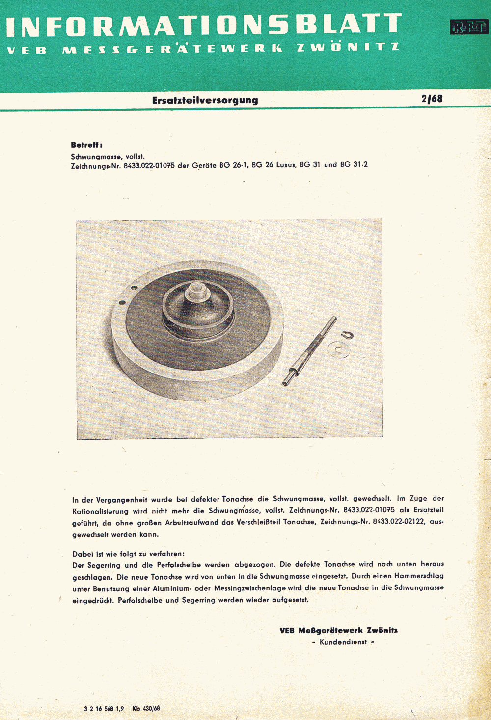 ! TI BG26-1, Luxus, 2/68, 01