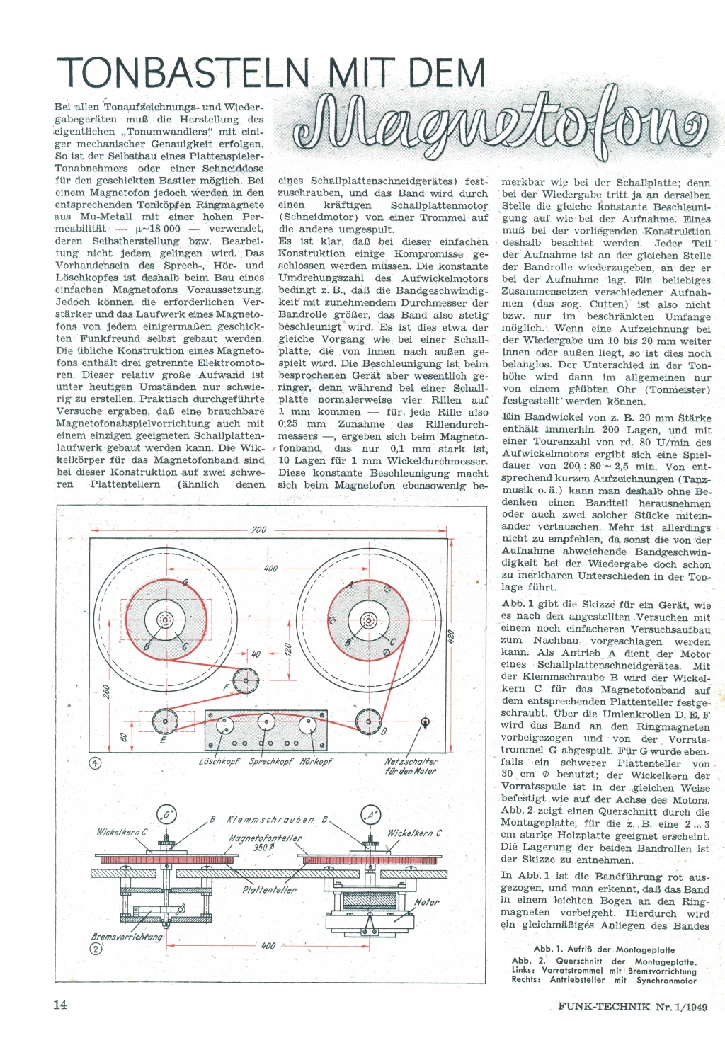 Tonbasteln mit dem Magnetofon (1)