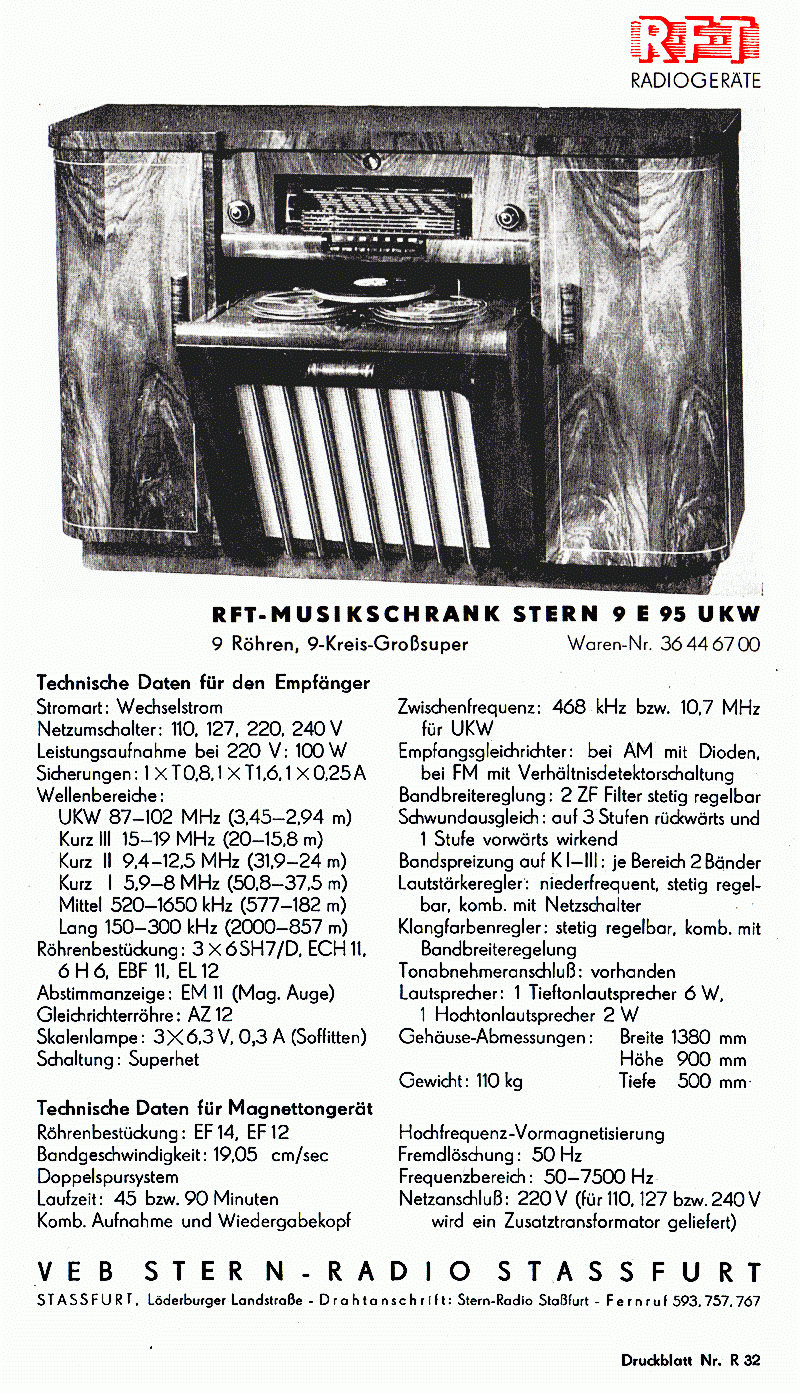 9 E 95 UKW - Schaljapin