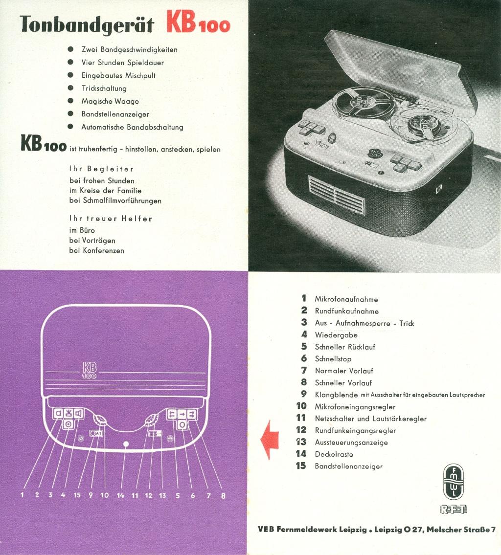 KB100 Werbeblatt 1958 (S2-3)