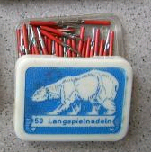 Eisbärnadeln in neuer Kunststoffdose