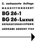 BG 26-1, RA 2. Ausg. 1964