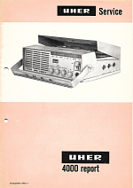 Servicemanual Report 4000, ab Nr. 144 001